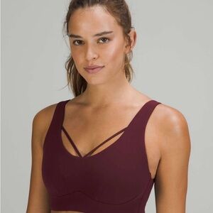 Lululemon Strappy Nulu Yoga Bra - Size 8 - Cassis - NWOT